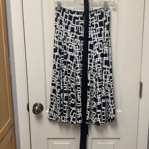 Vintage Small Black & White skirt SHARON MAX Sash
